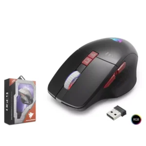 G390 Kablosuz Gaming Mouse Şarjlı 1600 DPI Sessiz RGB SİYAH