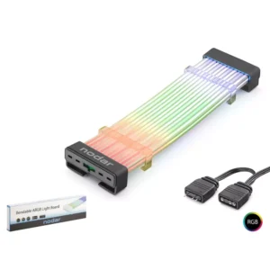 SF2801 Silikon Işıklı Bükülebilir ARGB Light Board 24 Pin - Siyah