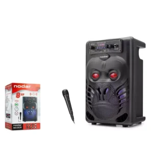 Bluetooth Karaoke Hoparlör FM 8" Mikrofonlu 34 x 22.7 x 17.6 cm