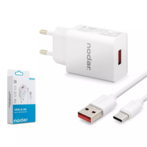 SF1005 Type-C Hızlı Şarj Seti 12W 2.4A USB Adaptörlü