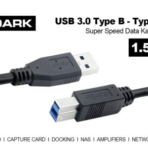 USB 3.0 TYPE B TO USB 3.0 KABLO