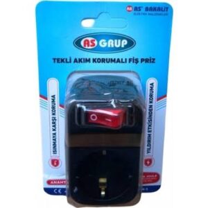 TEKLİ AKIM KORUMALI PRİZ