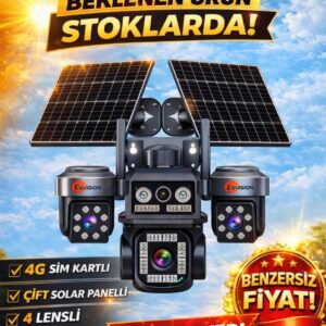 ÇİFT SOLAR PANELLİ KAMERA